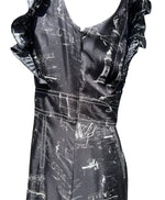 Load image into Gallery viewer, Burberry Parker Landmark Print Silk Dress 6

