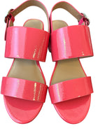 Load image into Gallery viewer, Aerosoles Magenta Pink Patent Platform Sandals, 9.5
