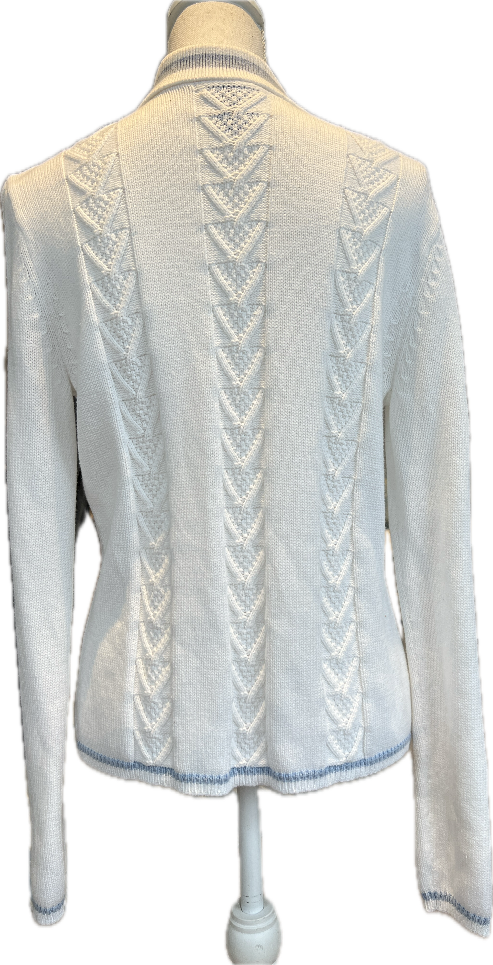 Faconnable Cotton Zipper Sweater, S