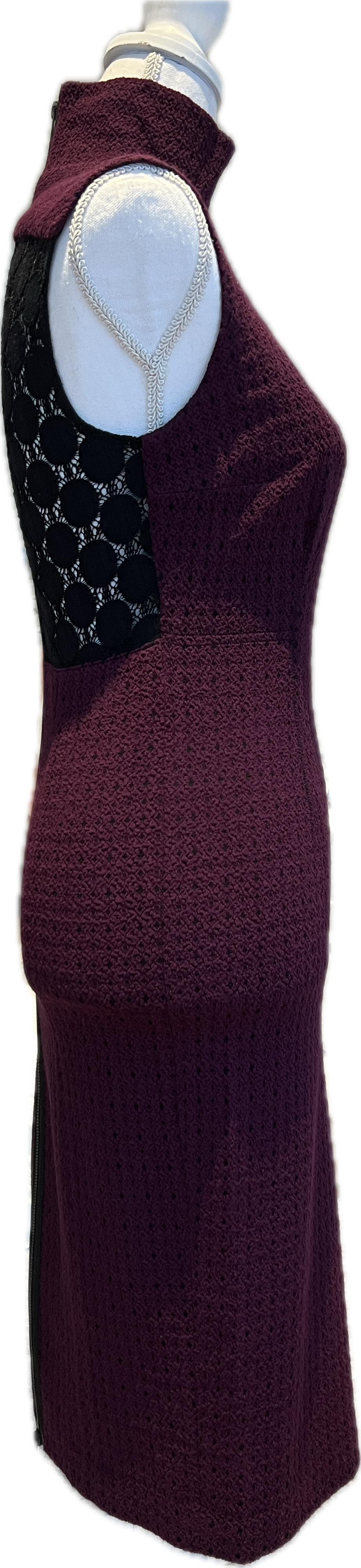 Tracy Reece Purple Stretch Lace Dress, S