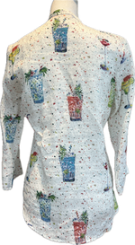 Load image into Gallery viewer, Vilagallo Linen Cocktails Tunic, XS
