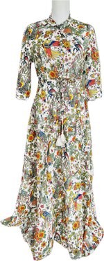 Load image into Gallery viewer, Tory Burch Printed Maxi Dress &quot;Promised Land&quot; Pattern, Small
