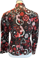 Load image into Gallery viewer, Lafayette 148 Linen/Silk Black and Red Jacket, 10 Petite
