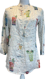Load image into Gallery viewer, Vilagallo Linen Cocktails Tunic, XS
