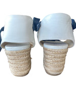 Load image into Gallery viewer, Rag and Bone Kea Navy Gingham Platform Espadrille Sandals, 39.5
