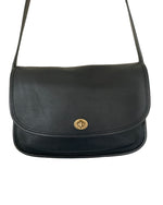 Load image into Gallery viewer, Coach Vintage Black Leather City Crossbody Bag
