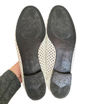 Load image into Gallery viewer, Jon Joseph White Perforated Leather Shoes, 9.5

