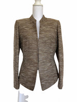 Load image into Gallery viewer, Lafayette 148 Brown and Gold Blazer, 8
