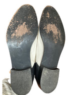 Load image into Gallery viewer, Tibi White and Black Loafers, 37.5
