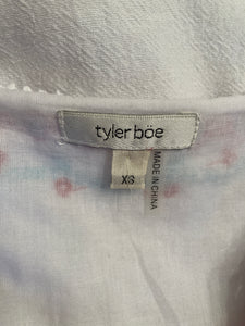 Tyler Böe "Poppy Taylor" Embroidered Cotton Dress, XS