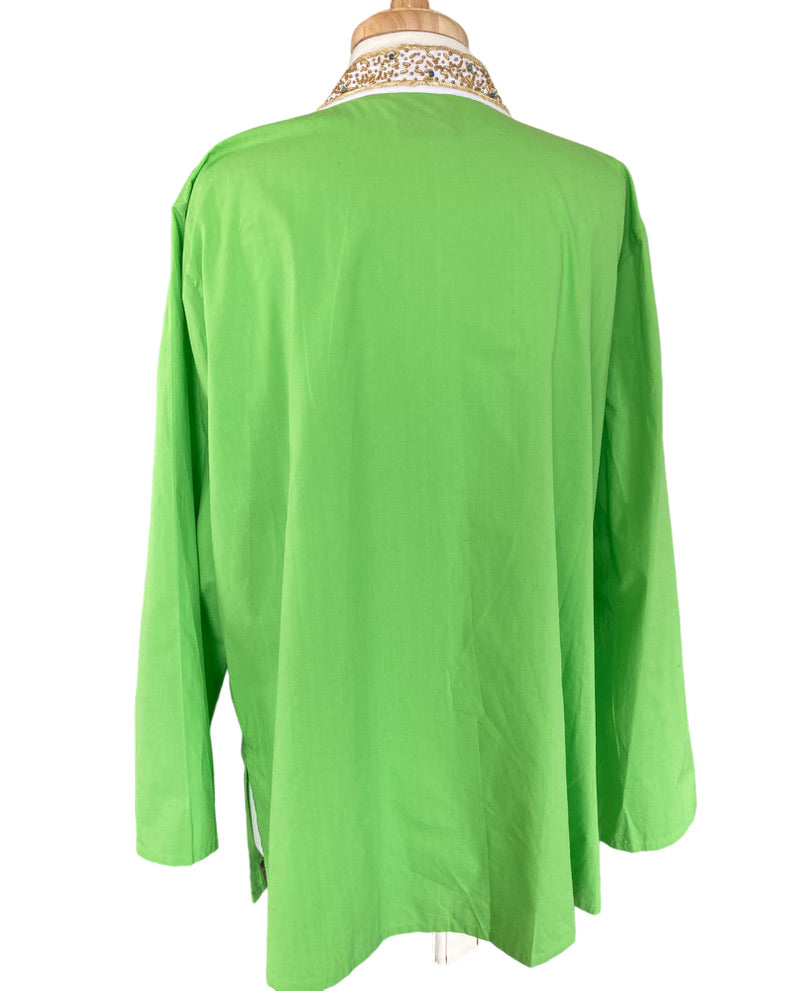 NicoBlu "Madison" tunic in Lime Green, 1X