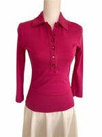 Load image into Gallery viewer, Tory Burch Pink Polo, S
