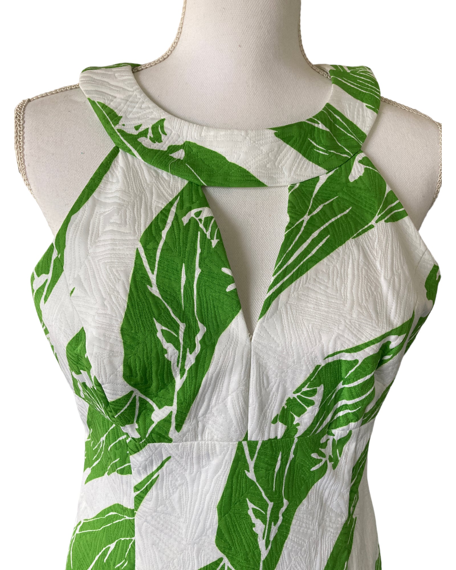 Milly Green and White Shift Dress, 10 Milly Green and White Shift Dress, 10