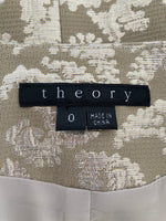 Load image into Gallery viewer, Theory Gold Jacquard Blazer, 0
