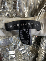 Load image into Gallery viewer, Aidan Mattox Silver Sequin Party Dress, 6
