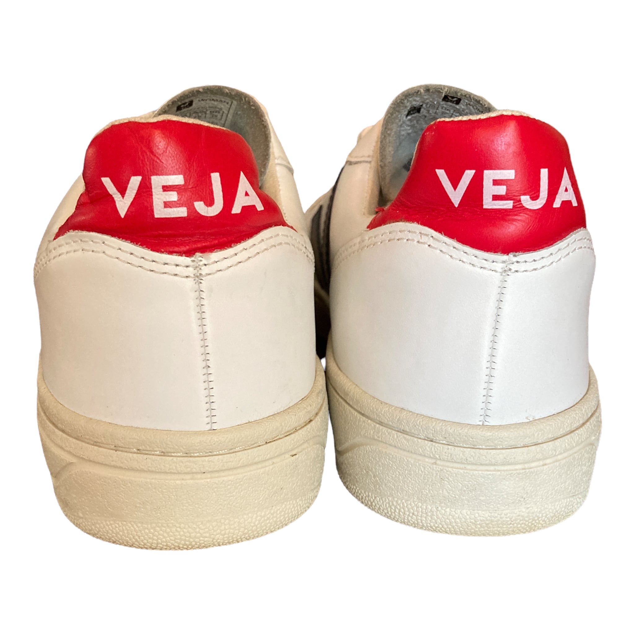 Veja Leather Colorblock Pattern Sneakers, 8