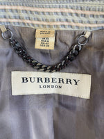 Load image into Gallery viewer, Burberry Grey Seersucker Blazer, 10
