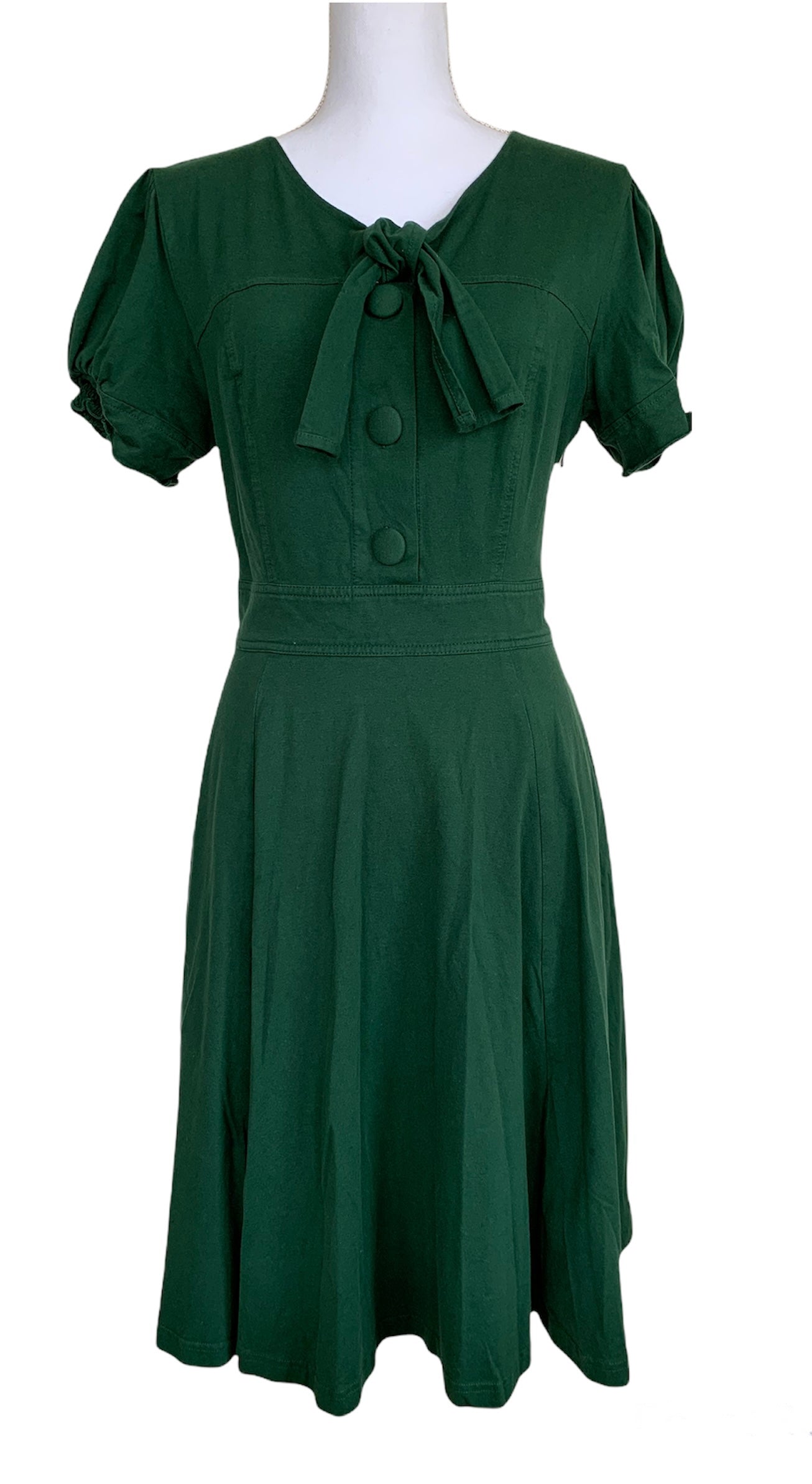 EShakti Short Sleeve Fit and Flare Green Dress, 12 Second Serve Resale EShakti Short Sleeve Fit and Flare Green Dress, 12 Second Serve Resale