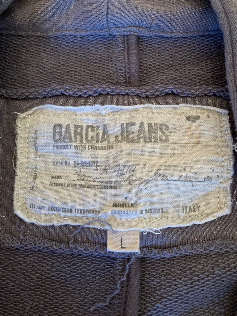 Garcia Jeans Grey Metallic Knit Blazer, L