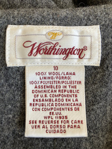Vintage Worthington Charcoal Wool Jumper, 10