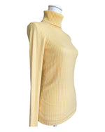 Load image into Gallery viewer, J. McLaughlin Yellow Ribbed Turtleneck, S
