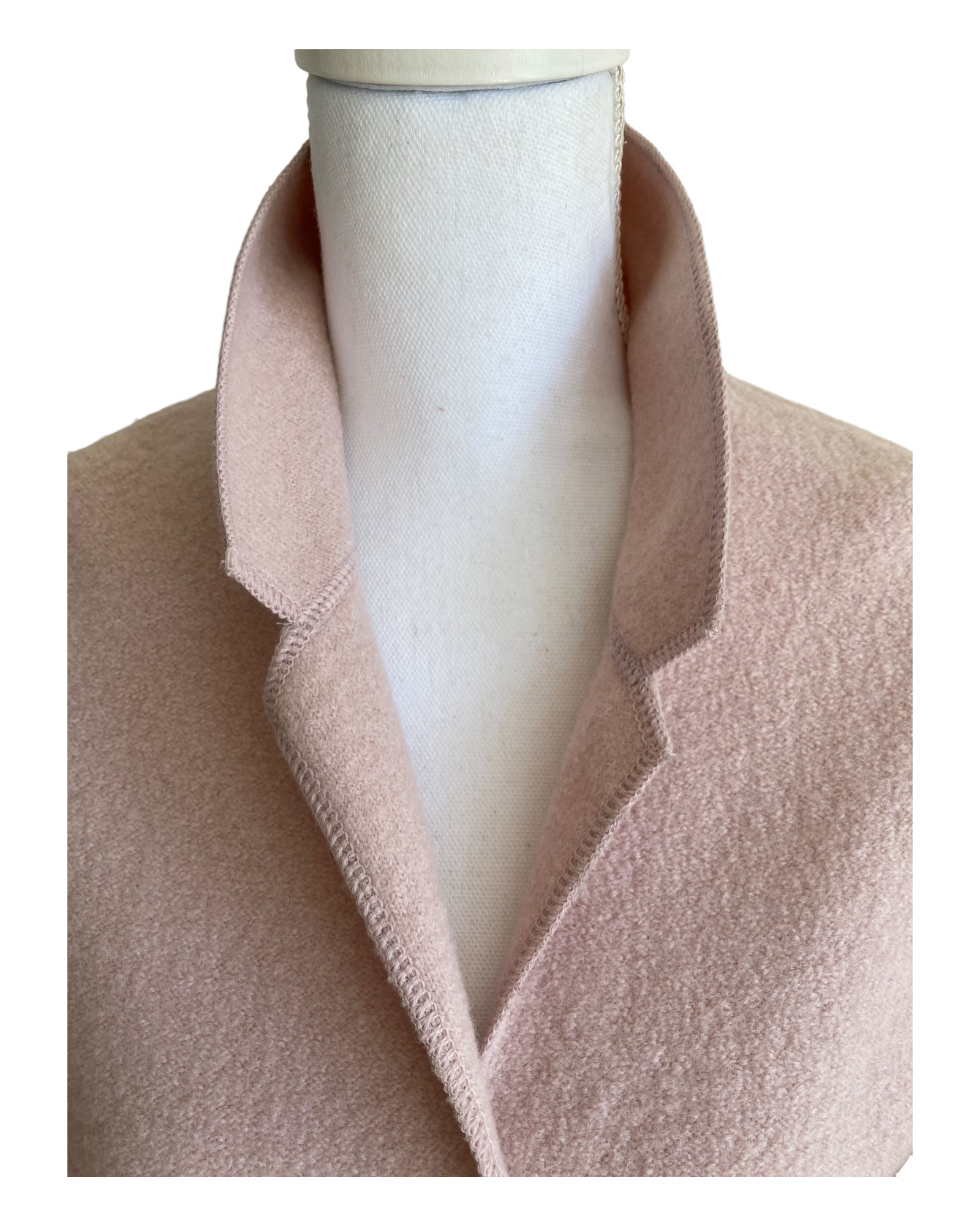 Blush Boiled Wool Jacket, M