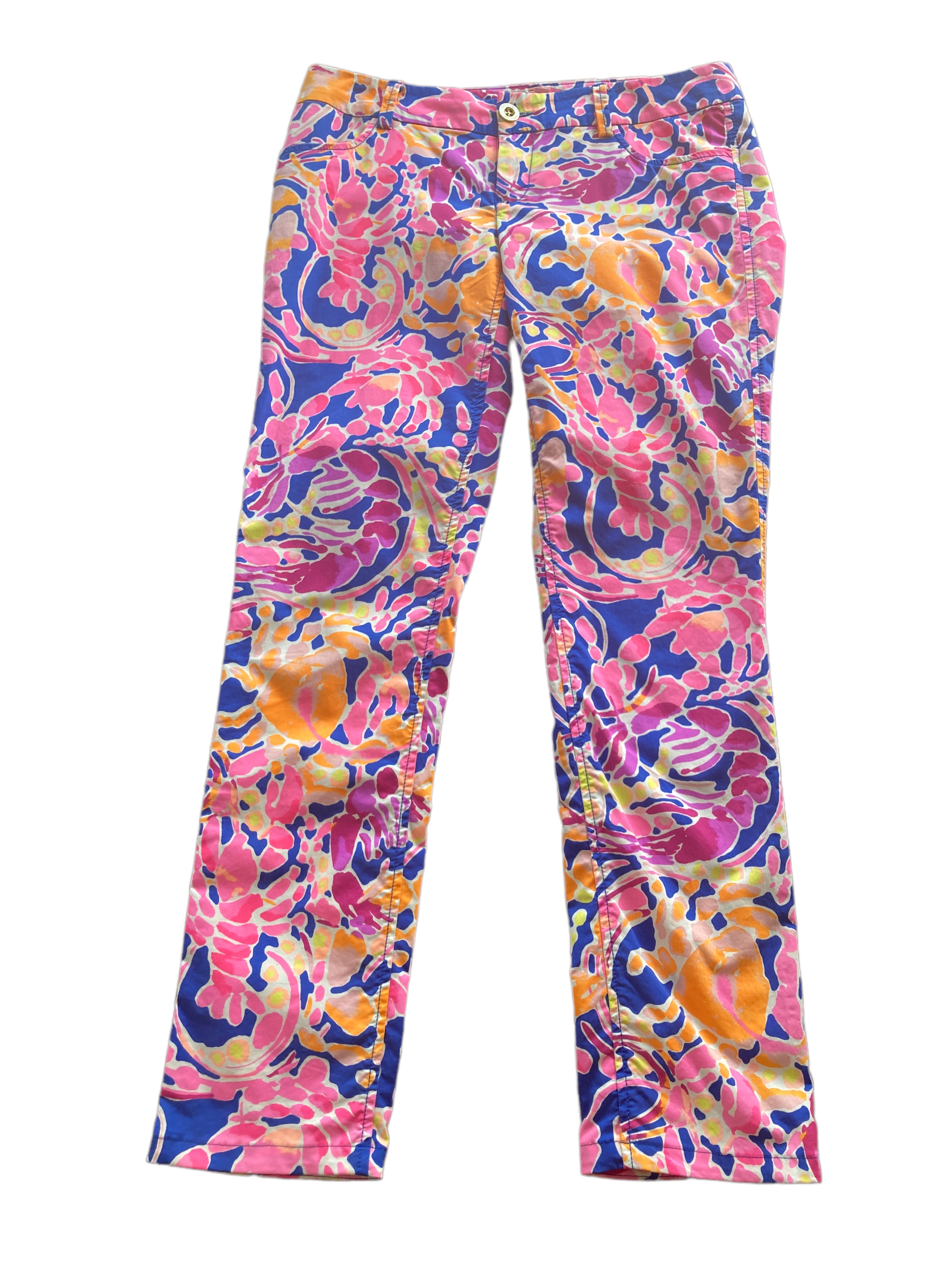 Lilly Pulitzer Seafood Print Pants, 4