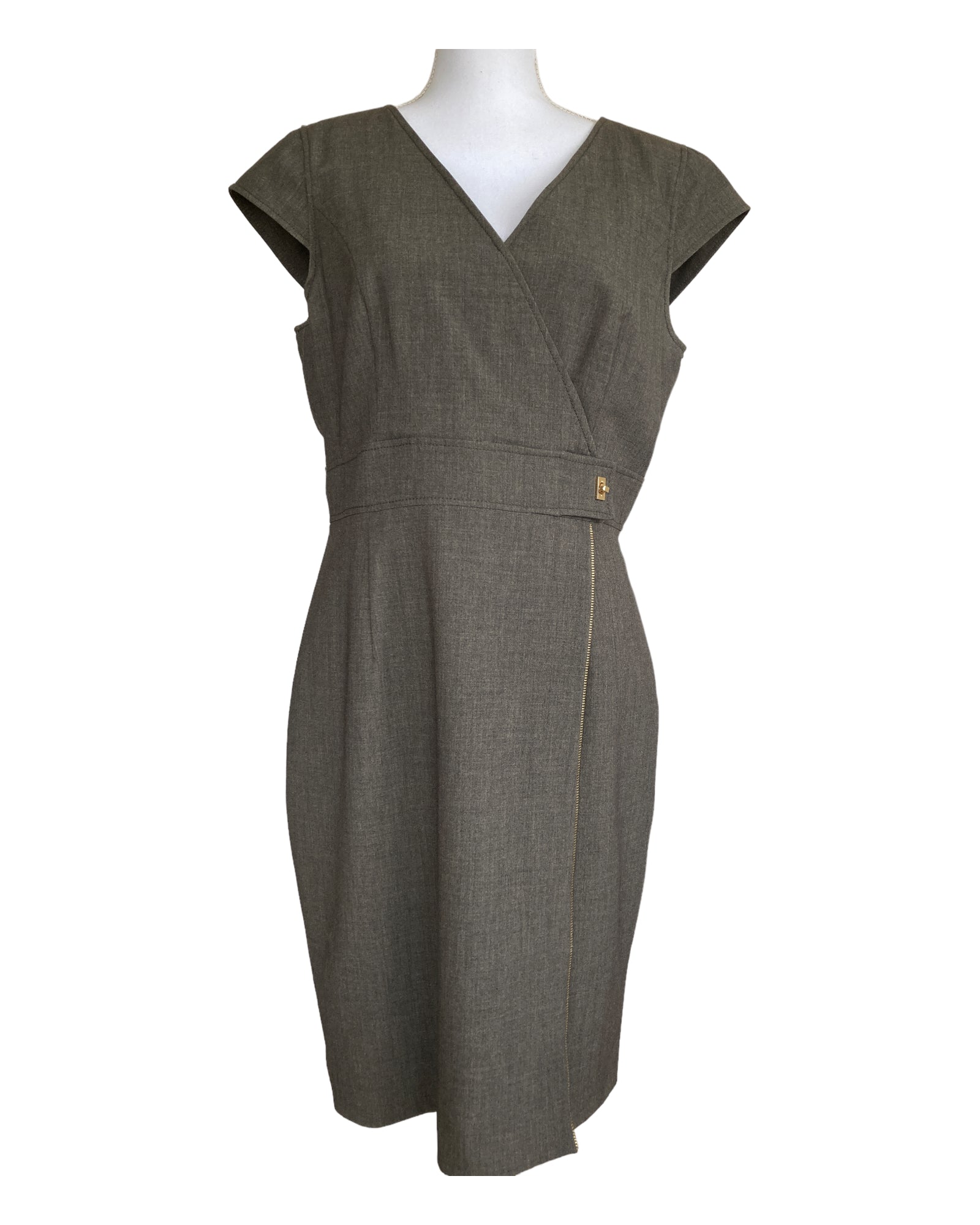 Calvin Klein Heather Brown Dress, 12 Second Serve Resale Calvin Klein Heather Brown Dress, 12 Second Serve Resale