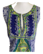 Load image into Gallery viewer, Alberto Makali Green and Blue Tunic, L
