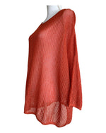 Load image into Gallery viewer, Missoni Orange Woven Top, XL
