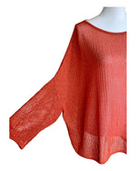 Load image into Gallery viewer, Missoni Orange Woven Top, XL
