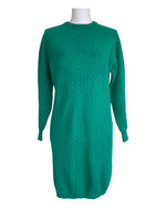 Load image into Gallery viewer, Vintage Outlander Green Cable Sweater Dress, M
