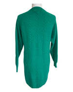 Load image into Gallery viewer, Vintage Outlander Green Cable Sweater Dress, M
