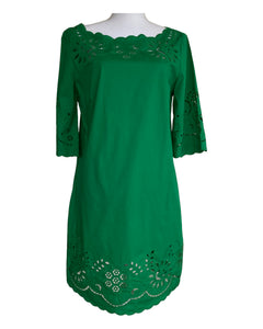 DKNY Green Eyelet Dress, M – Second Serve Resale