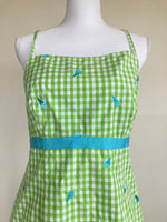 Load image into Gallery viewer, Lilly Pulitzer Green Check Ice Cream Dress, 10
