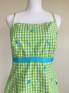 Lilly Pulitzer Green Check Ice Cream Dress, 10