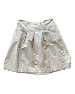 Piazza Sempione Tan Silk Skirt, L