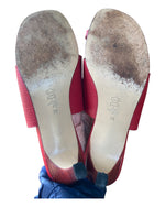Load image into Gallery viewer, Nicole Farhi Red Mules, 39
