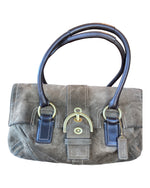 Load image into Gallery viewer, Coach Olive Green Suede Vintage Soho Satchel
