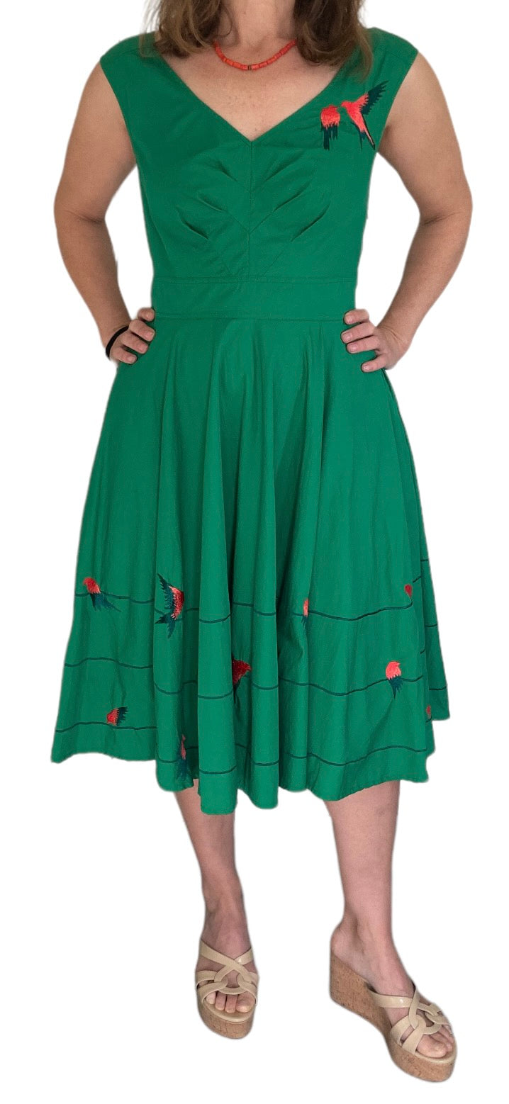 Eshakti Green Bird Dress, 12