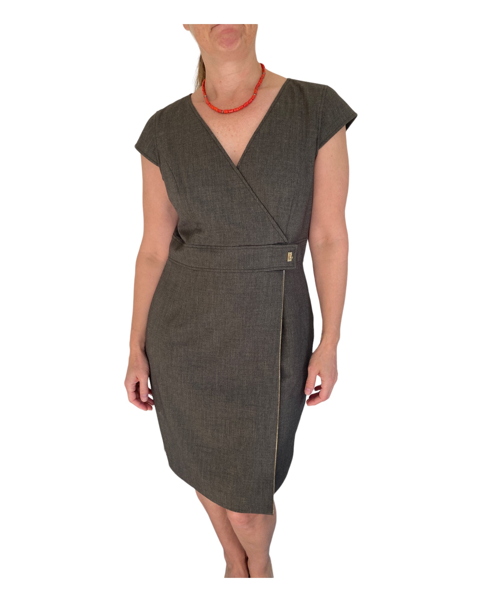 Calvin Klein Heather Brown Dress, 12 – Second Serve Resale Calvin Klein Heather Brown Dress, 12 – Second Serve Resale