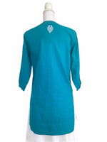 Load image into Gallery viewer, Roberta Roller Rabbit Teal Tunic, XS
