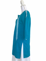 Load image into Gallery viewer, Roberta Roller Rabbit Teal Tunic, XS
