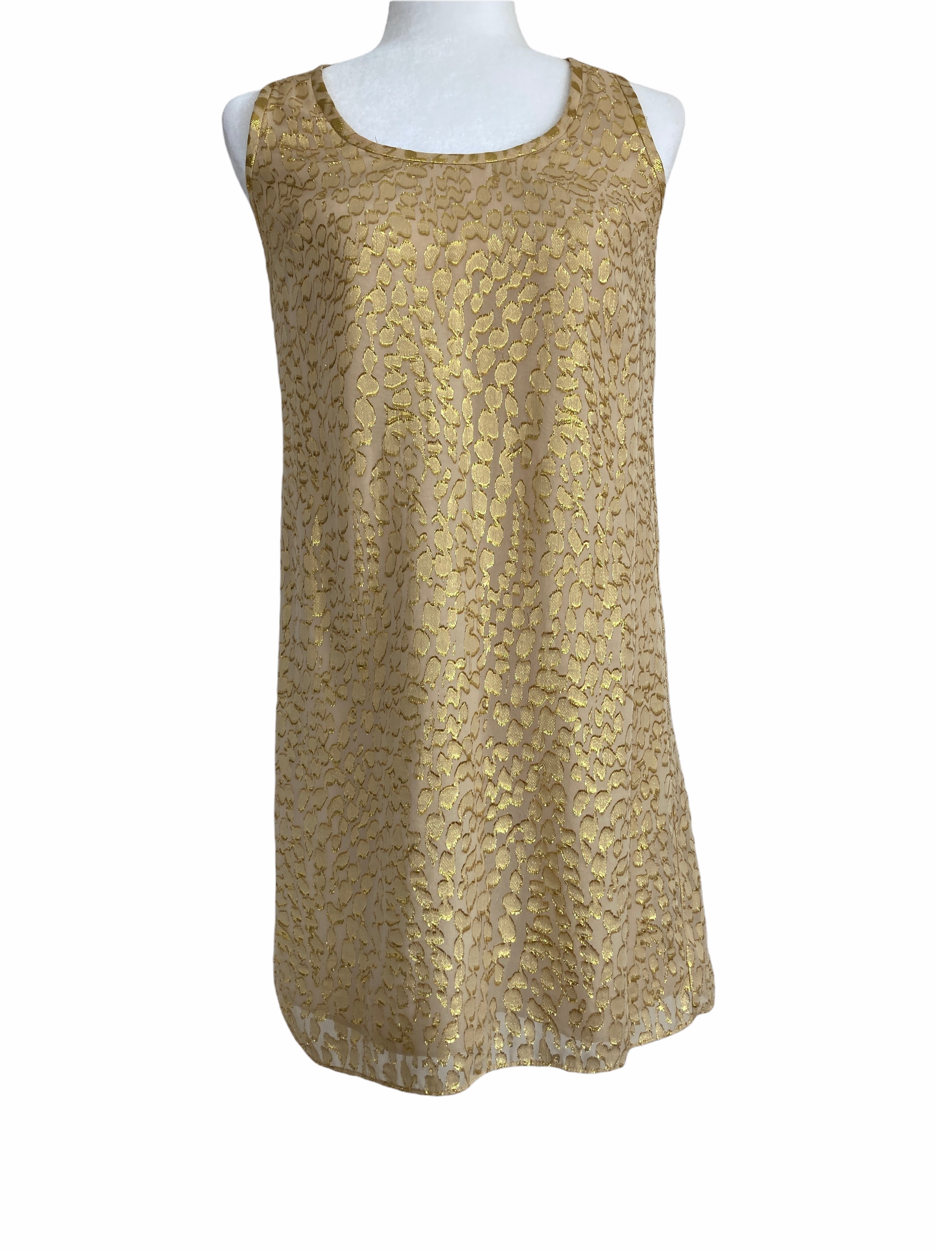 Lilly Pulitzer Gold Mini Dress, S