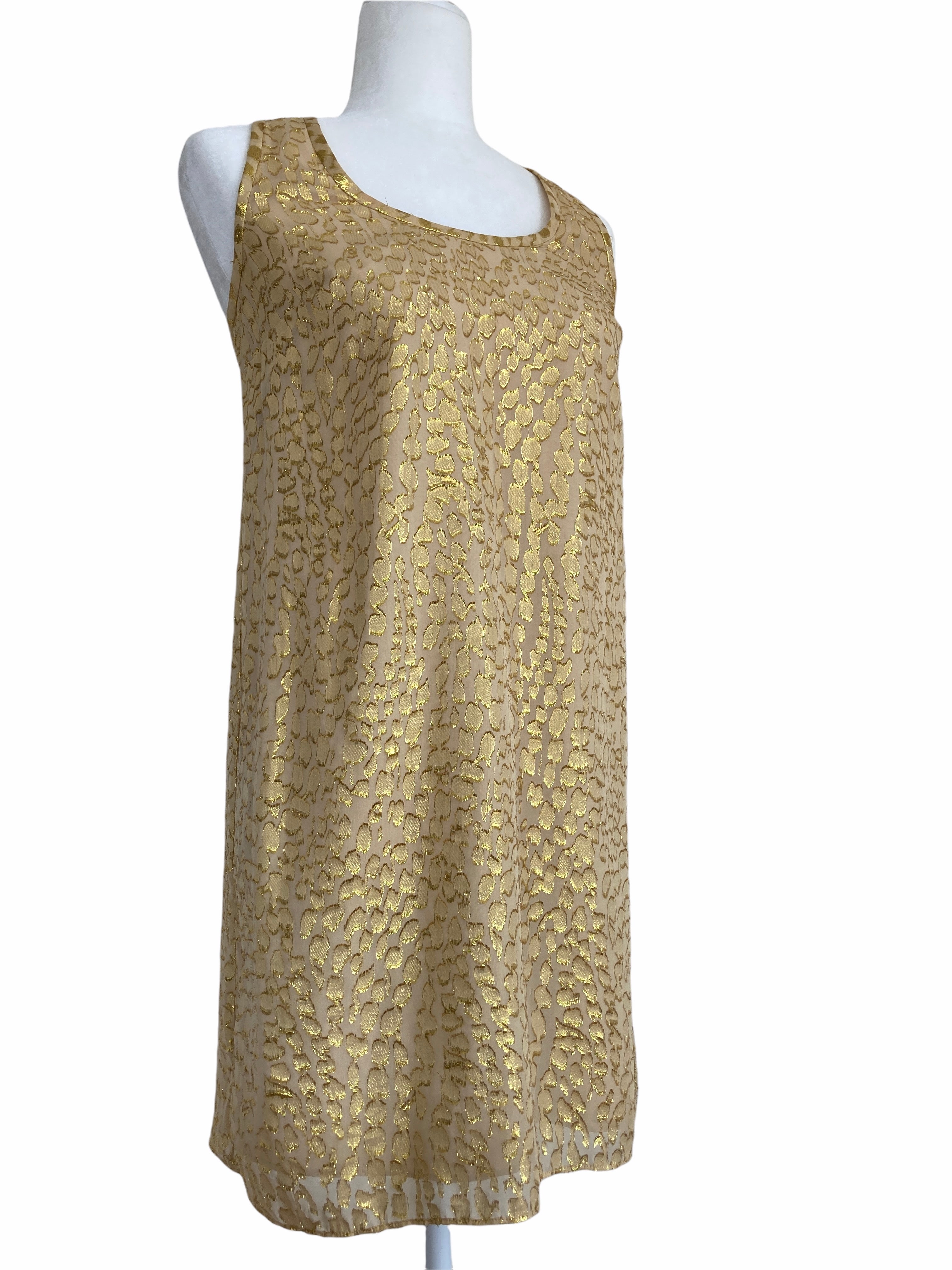 Lilly Pulitzer Gold Mini Dress, S