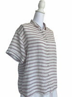 Load image into Gallery viewer, Rachel Zoe Striped Linen Shirt, M
