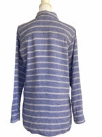 Load image into Gallery viewer, L.L. Bean Chambray and White Striped Tunic, M

