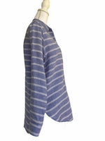 Load image into Gallery viewer, L.L. Bean Chambray and White Striped Tunic, M
