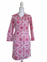Load image into Gallery viewer, Melly M Pink and White Pattern Collar Dress, 2
