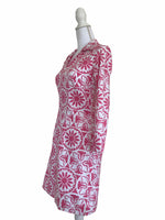 Load image into Gallery viewer, Melly M Pink and White Pattern Collar Dress, 2
